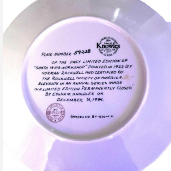 3 Vintage Norman Rockwell Collector Plate Knowles 1981–1984 Christmas Music Make - Picture 5 of 7